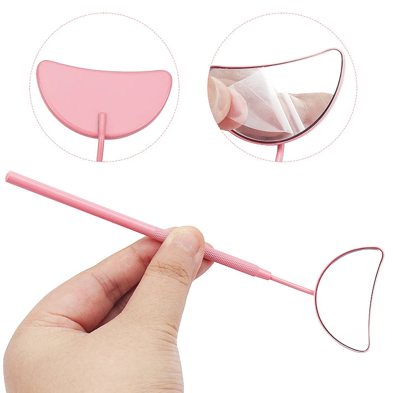 Moon-Shaped Eyelash Extension Mirror