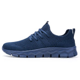 Men's Breathable Knit Lace-Up Sneakers