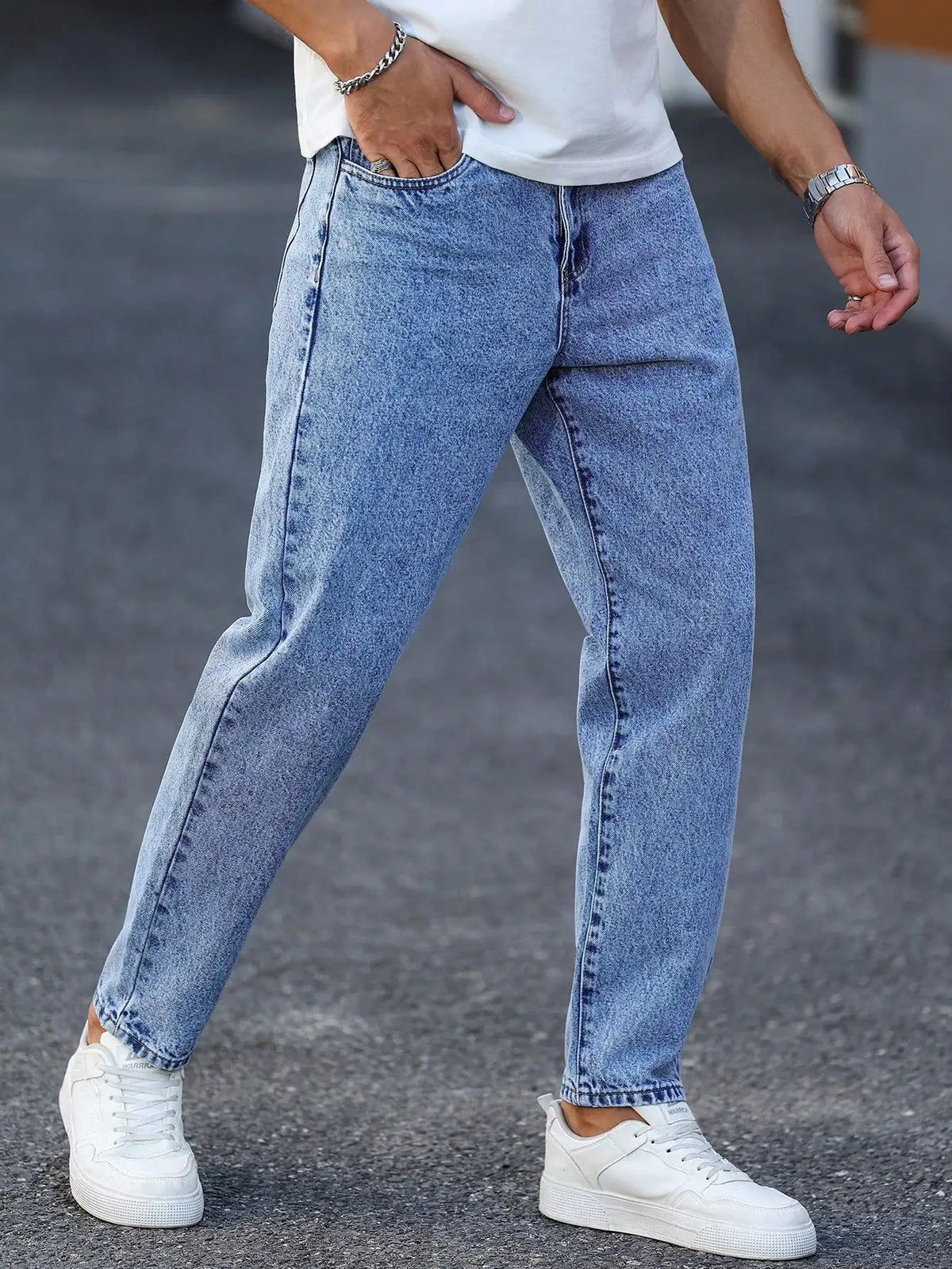 Men's Light Blue Slim Fit Jeans