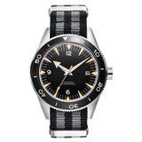 41MM Sapphire Glass 100m Waterproof Japan  Automatic Luminous Mens Watch Nylon Strap