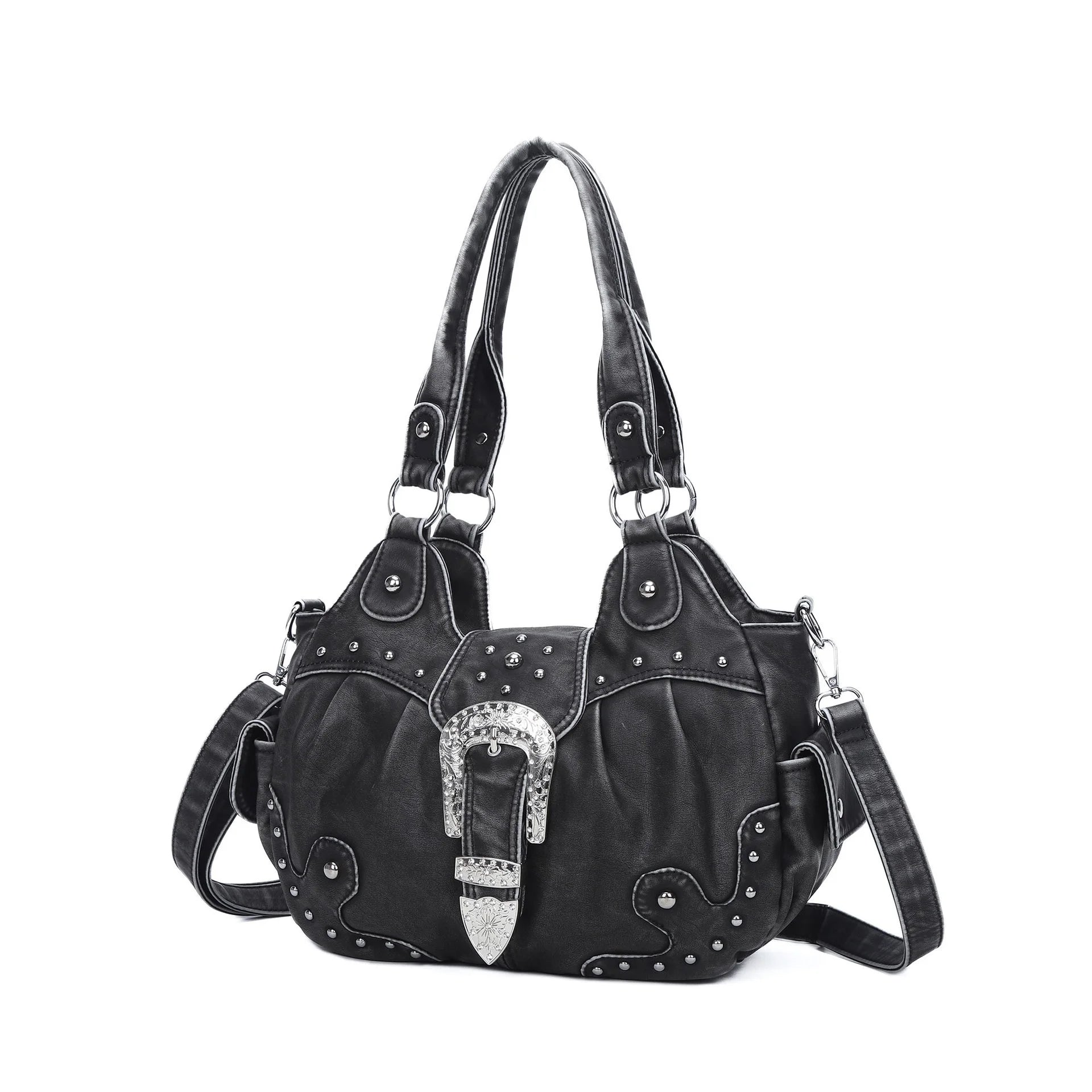 Women Handbag Stitching Leopard Top-handle Shoulder Bag PU Dumpling Pack Multi-pockets Shoulder Bags Phone Money Pack