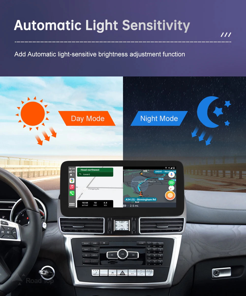 12.3" CarPlay Screen for Mercedes-Benz ML/GL 2012–2015