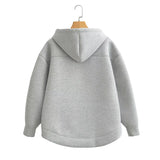 High Street Oversized Zip Hoodie