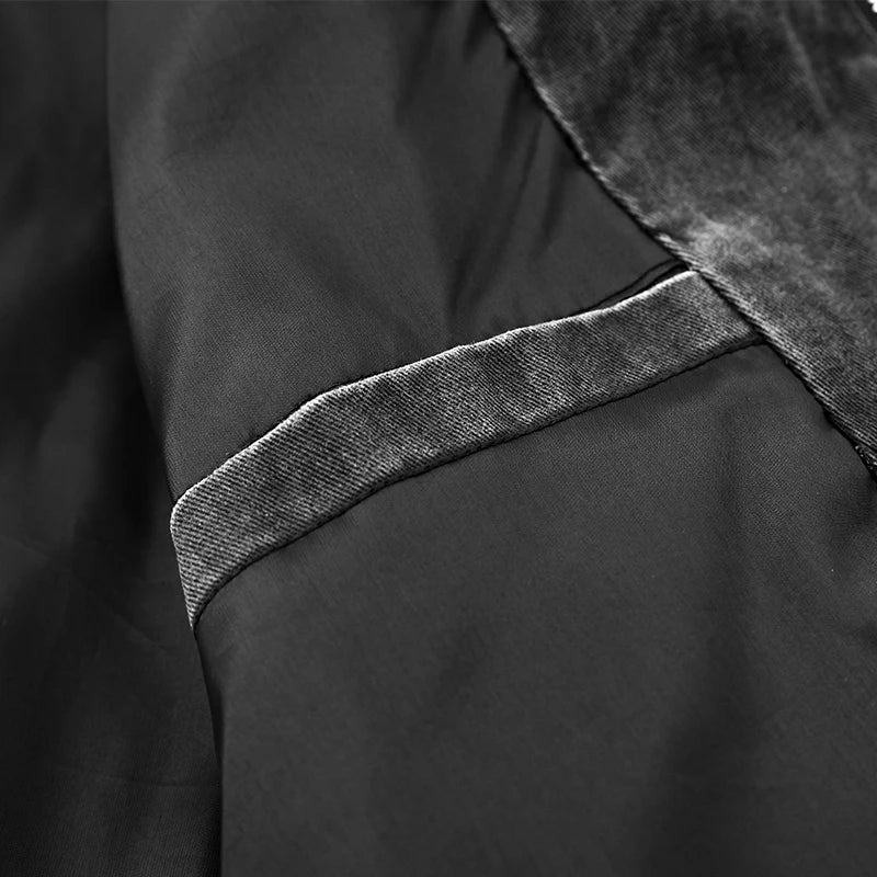 Oversize Loose Men's Denim Jacket Autumn 100% Cotton High Quality Casual Coats Fashion Hip-Hop Rock Streetwear Comfort Outerwear
