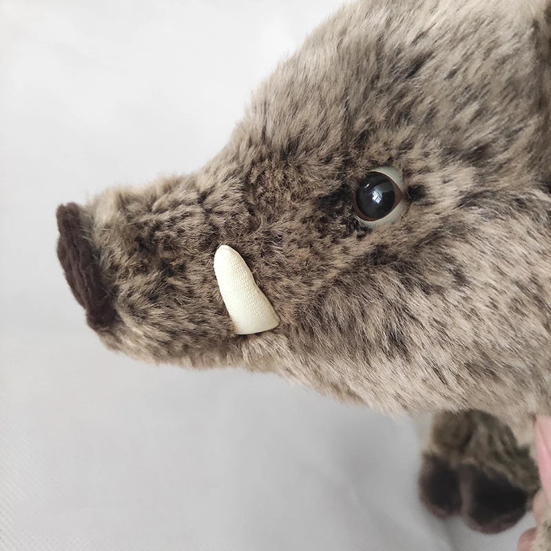 Vicious African Pig Plush Toy Frightening Wild Boar Stuffed Animal Dolls Ideal Birthday Gifts For Boys Decoration Dropshipping
