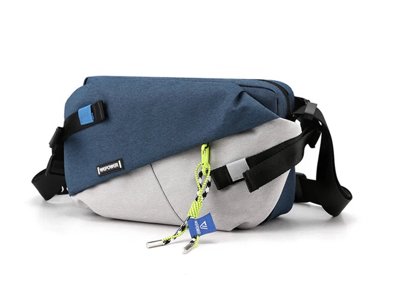 Unisex Nylon Panelled Crossbody Chest Pack