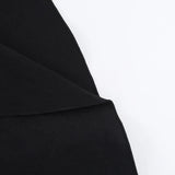 Gothic High-Waist A-Line Midi Skirt | Harajuku Grunge Y2K
