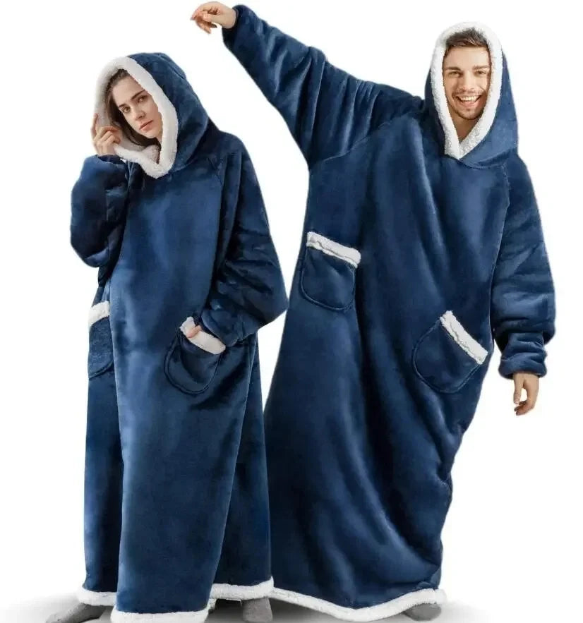 Oversized Hooded Blanket Robe
