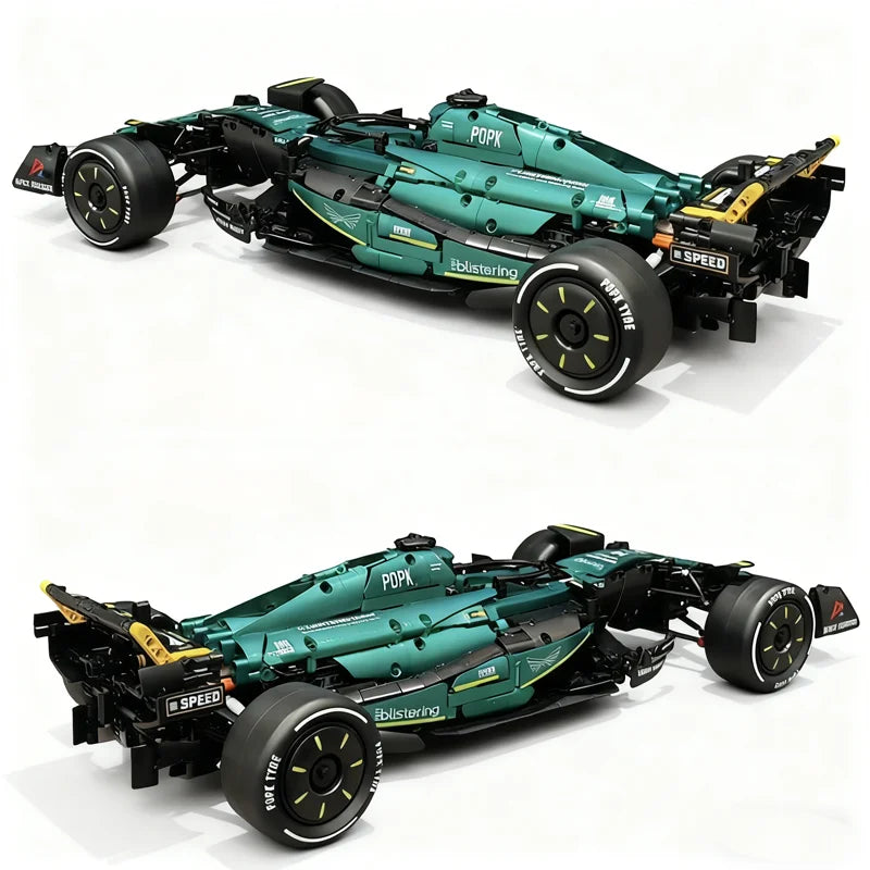 MK6022 1912PCS 1:8 New Technic Martin Aramco AMR25 Building Blocks MOC Sports Car DIY Assembly Model Set Toy Gifts for Boy Decor