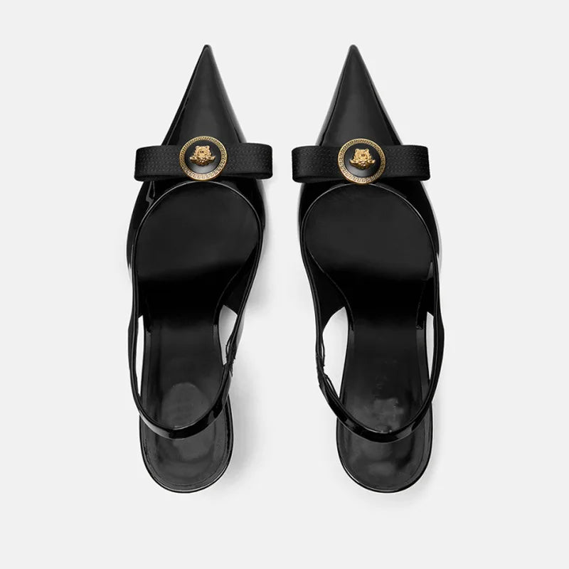 High Heels Women's Thin Heels Pointed French Temperament Bow Light Mouth Single Shoes Women