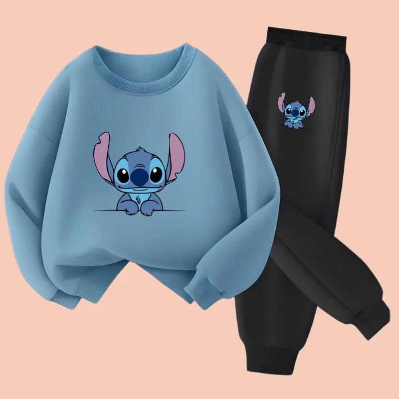 Boys' Autumn Stitch Print Sporty Sweatshirt & Sweatpant Set (2-Piece)
