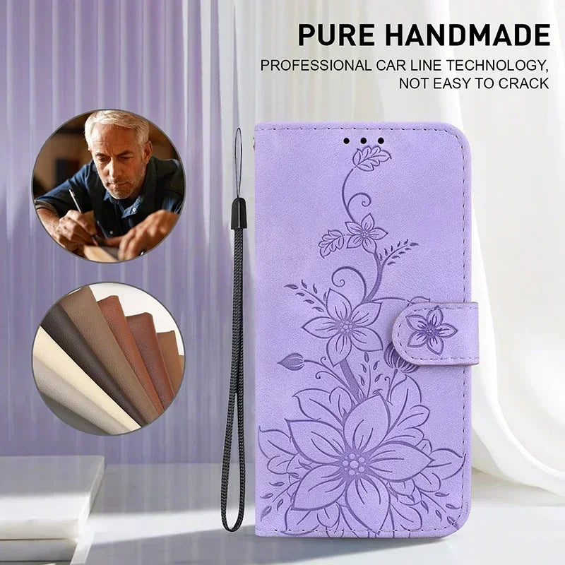 Motorola Moto Magnetic Faux Leather Wallet Phone Case
