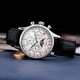 Sugess Watch of Men Chronograph Tianjin ST1908 Swanneck Movement Moonphase Business Mechanical Wristwatches Sapphire 2023 New
