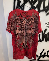 Y2K Grunge Oversized Skull Graphic Tee