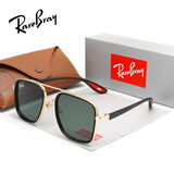 Oversized Square Sunglasses | Luxury Alloy Frame UV400