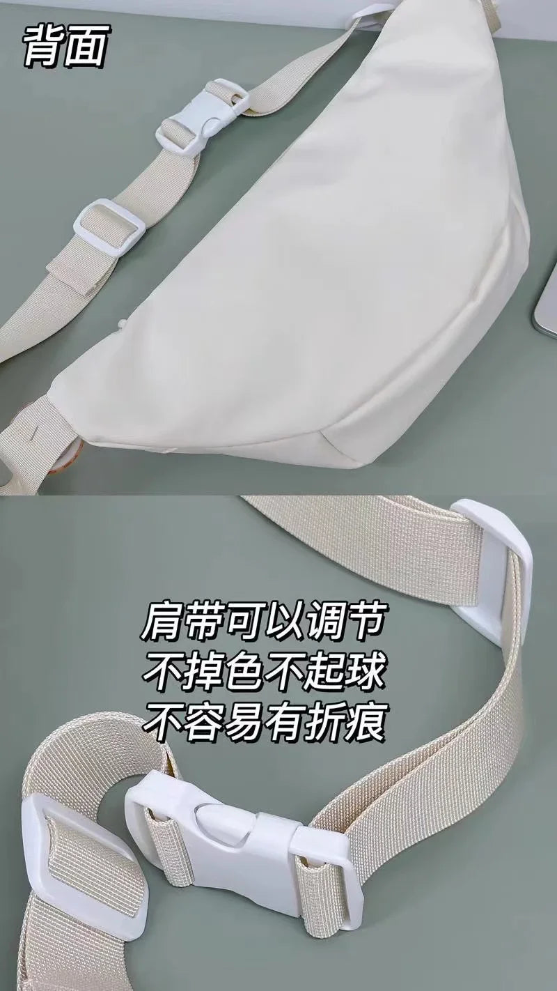 Kawaii Japanese Y2K Chest Bag Women Lolita Cute Crossbody Bag Girls Transparent Itabag Purses and Handbags Waist Ita Bag