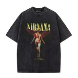 Nirvana In Utero Washed Cotton Oversized T-Shirt — Retro Y2K Streetwear Tee