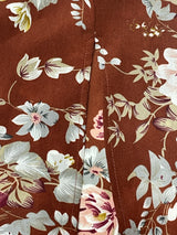 Elegant Floral Print High Slit Halter Dress