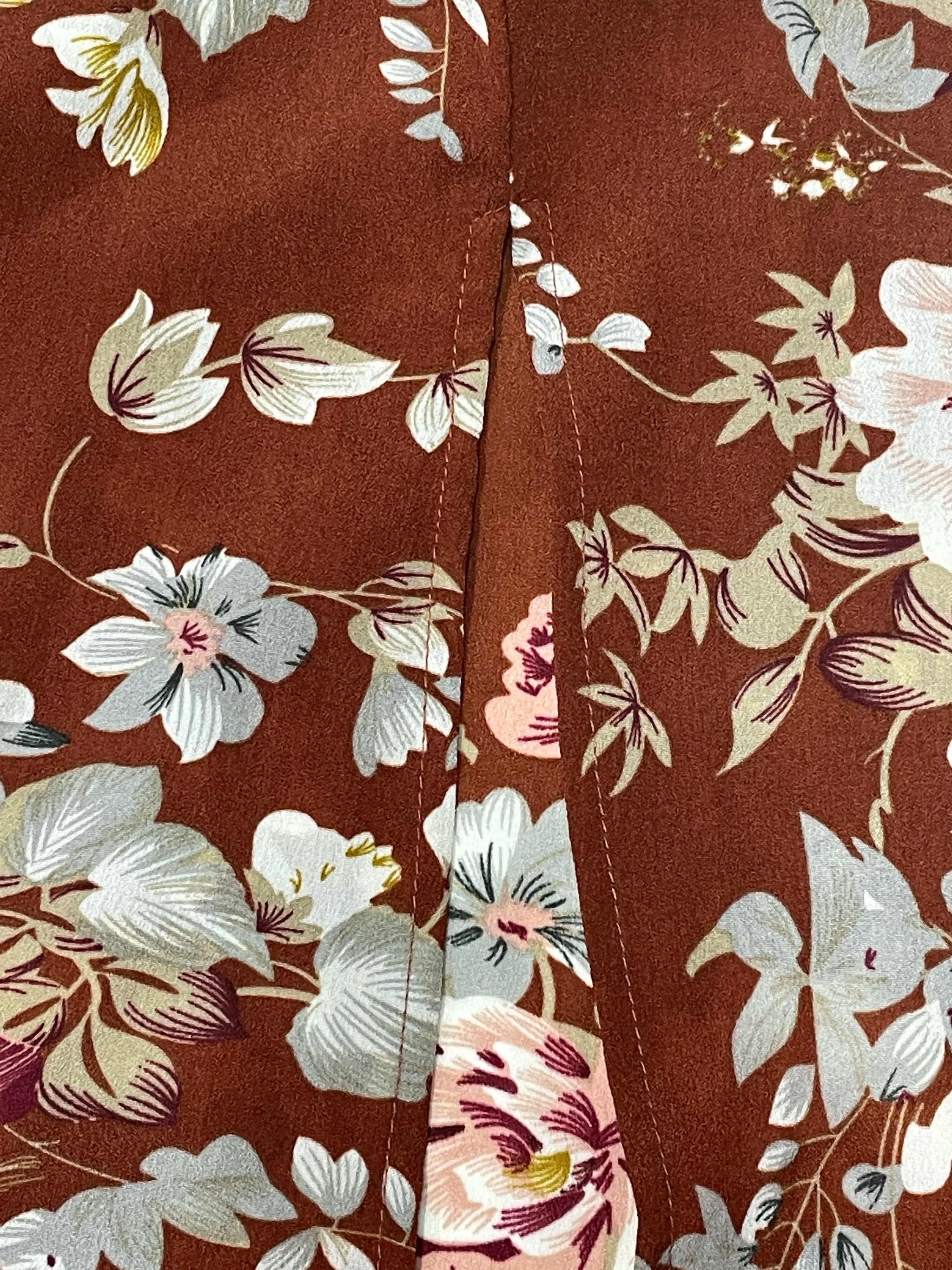 Elegant Floral Print High Slit Halter Dress