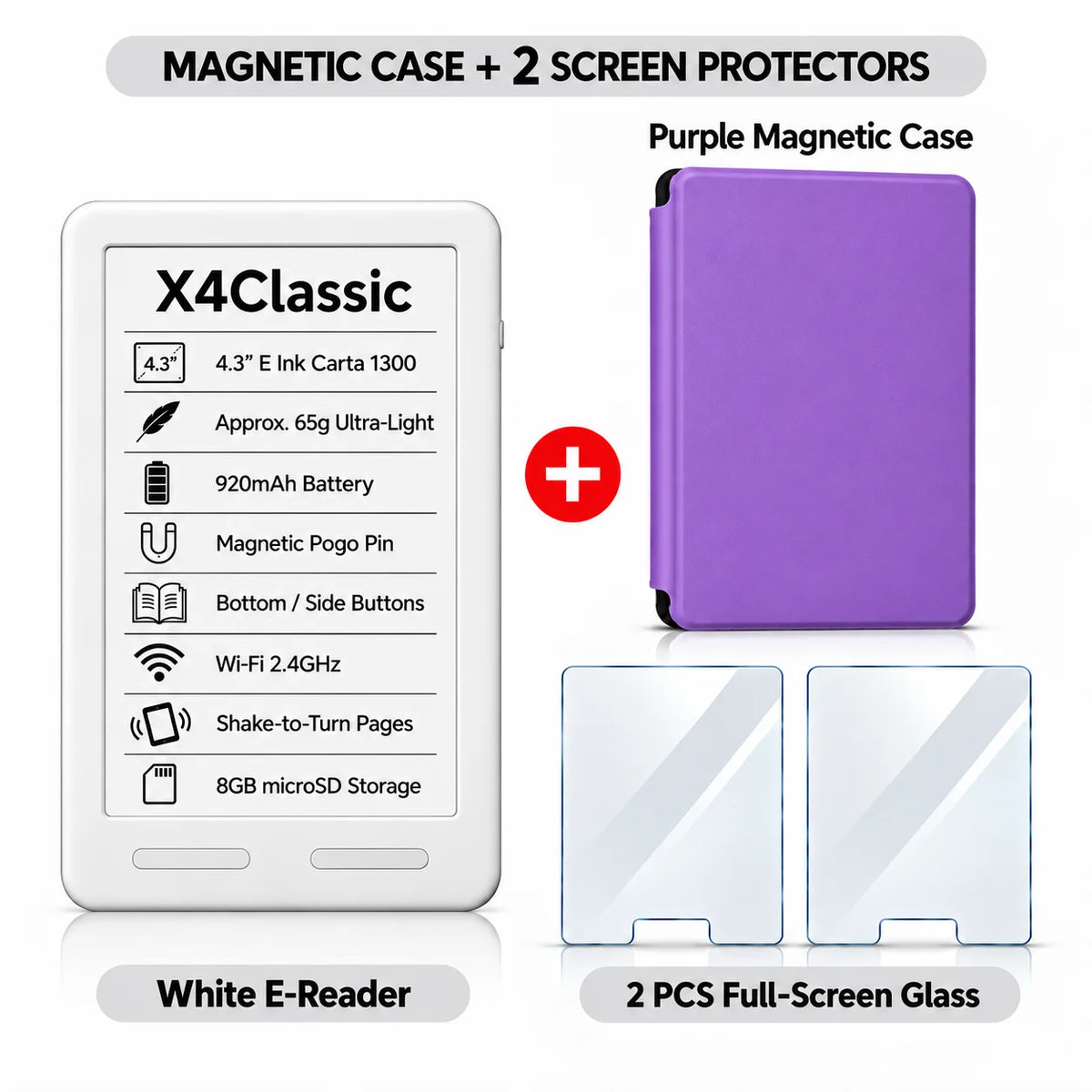 XTEINK Pocket E Ink E-Reader for Travel & Daily Reading