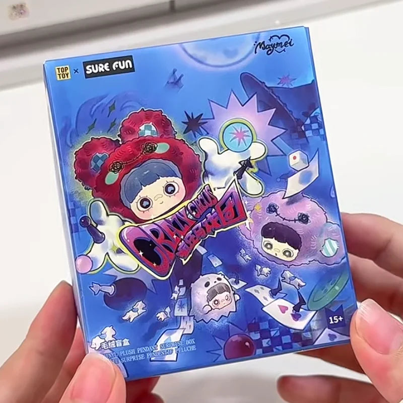 Maymei Crazy Circus Vinyl Plush Blind Box Bag Pendant Decoration Accessories Doll Cute Keychain Mystery Box Surprise Toy Gift