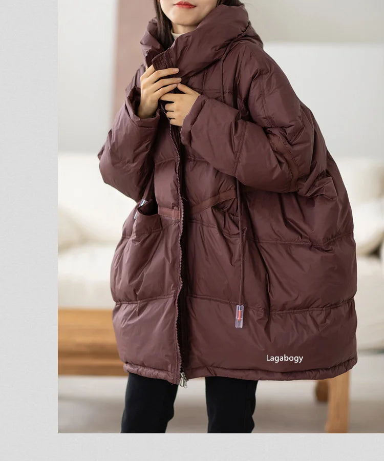 Women’s Oversized White Duck Down Puffer
