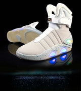 Remote Control LED Mag Shoes Fashion Light Up Sneakers  for Men Air Shoes USB Recharging Shoes Back To The Future Boots 1989