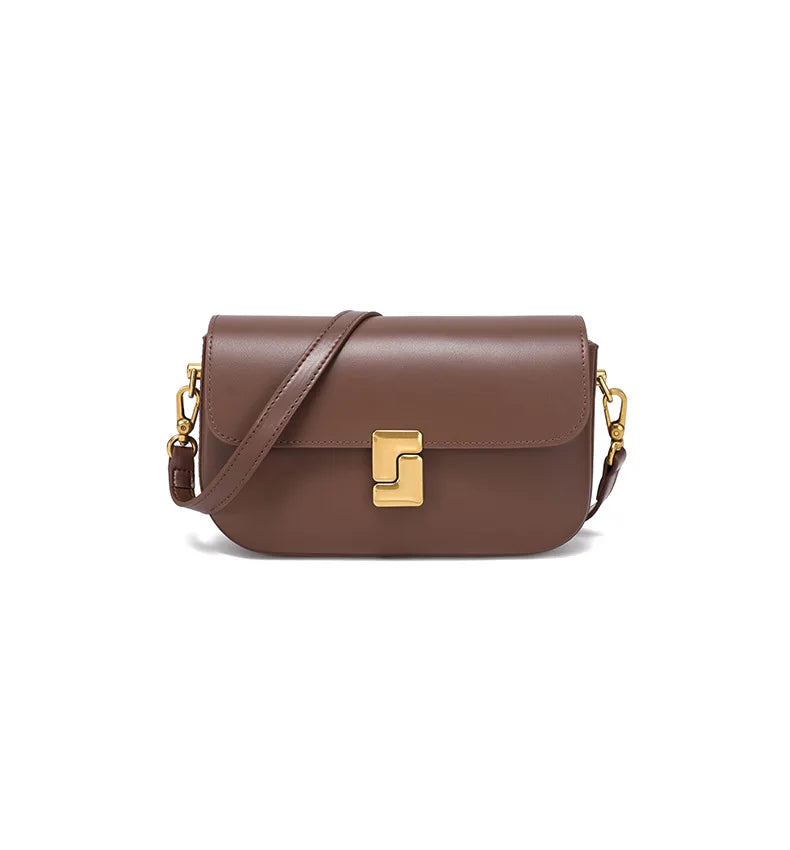 Genuine Leather Woman Bag Small Square Shoulder Bag Handbags Ladies Crossbody Bags Luxury Designer Minimalism Bag Tofu Bag