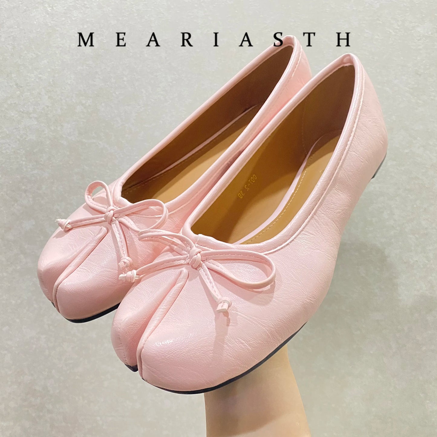 Women's Split-Toe Bow Loafers | Elegant Flat Pumps