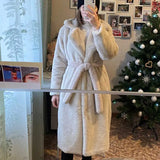 Luxury Faux Rabbit Fur Winter Overcoat