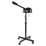750ml Ozone Facial Steamer Height Adjustable Sprayer 360° Rotatable Movable Skin Care Equipment for Salon Beauty Spa White/Black