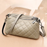 Designer 3 Layers Women's Handbag Cow Leather Female Tote Sac Luxury Soft Solid Genuine Leather Shoulder Crossbody Bag For Women