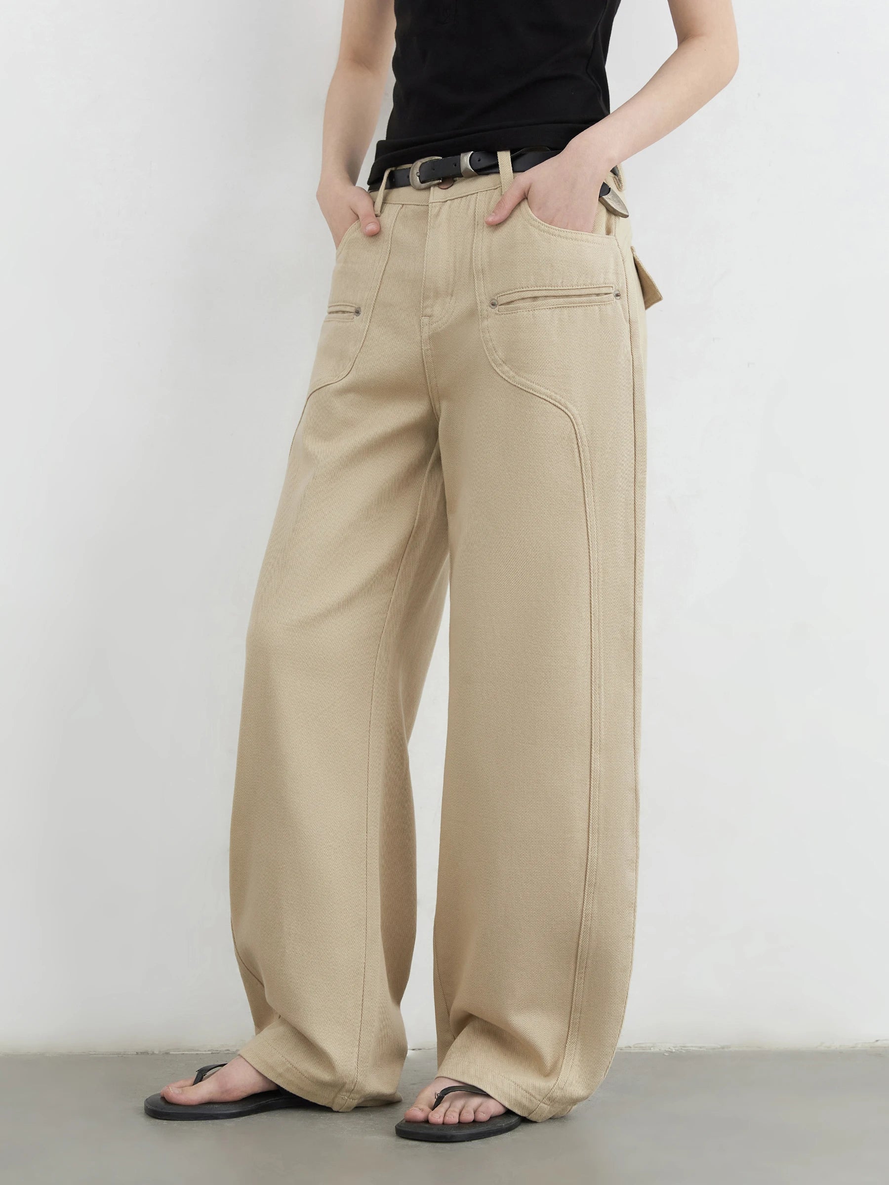 Women's High-Waist Wide Leg Denim Jeans – Relaxed Fit