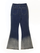 Women's Y2K Wide-Leg Bootcut Jeans – High Waist