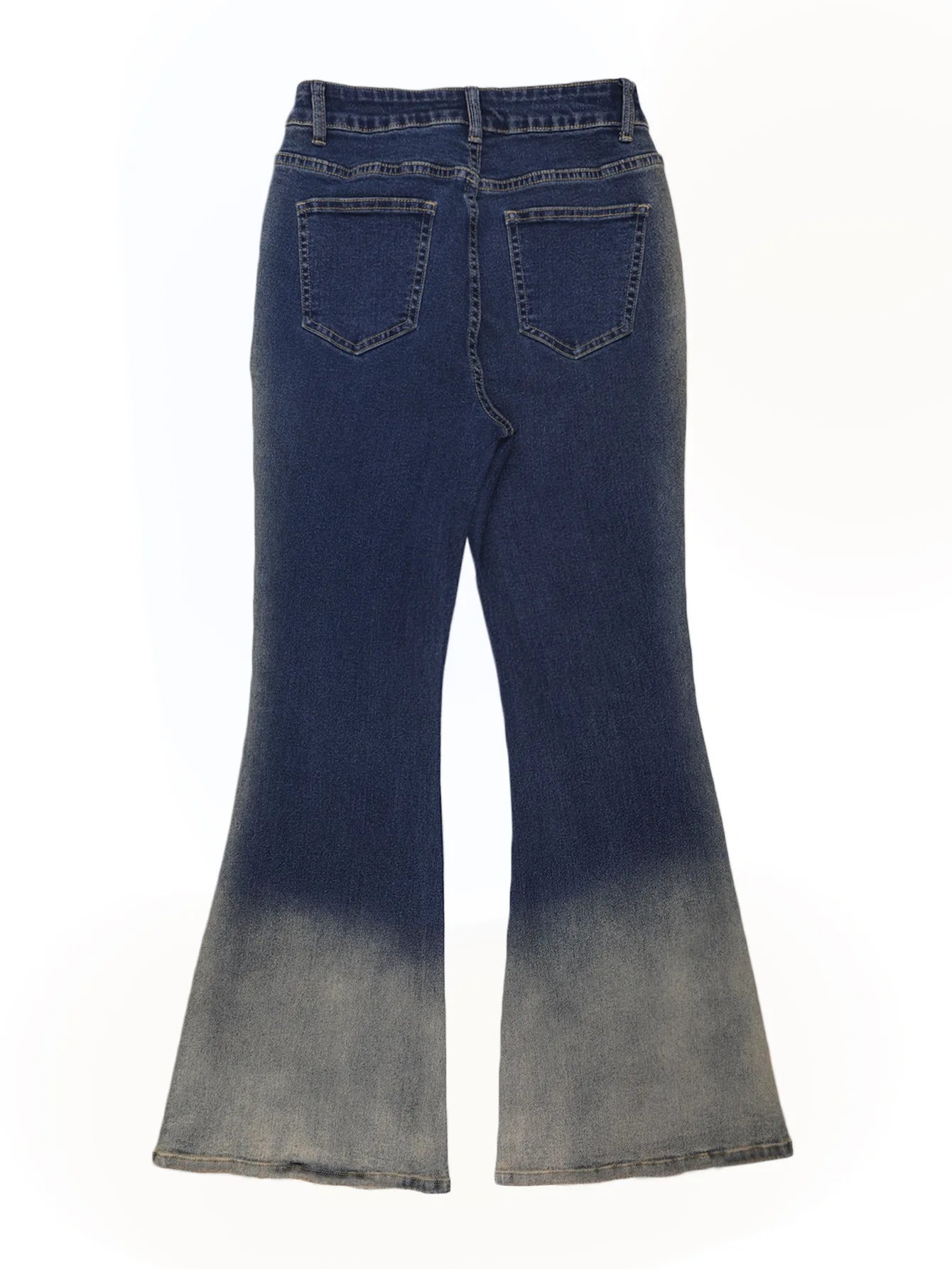 Women's Y2K Wide-Leg Bootcut Jeans – High Waist