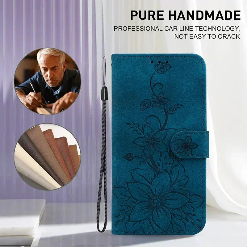 Motorola Moto Magnetic Faux Leather Wallet Phone Case
