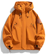 Men's Hooded Windbreaker Zip Jacket – Cargo Style