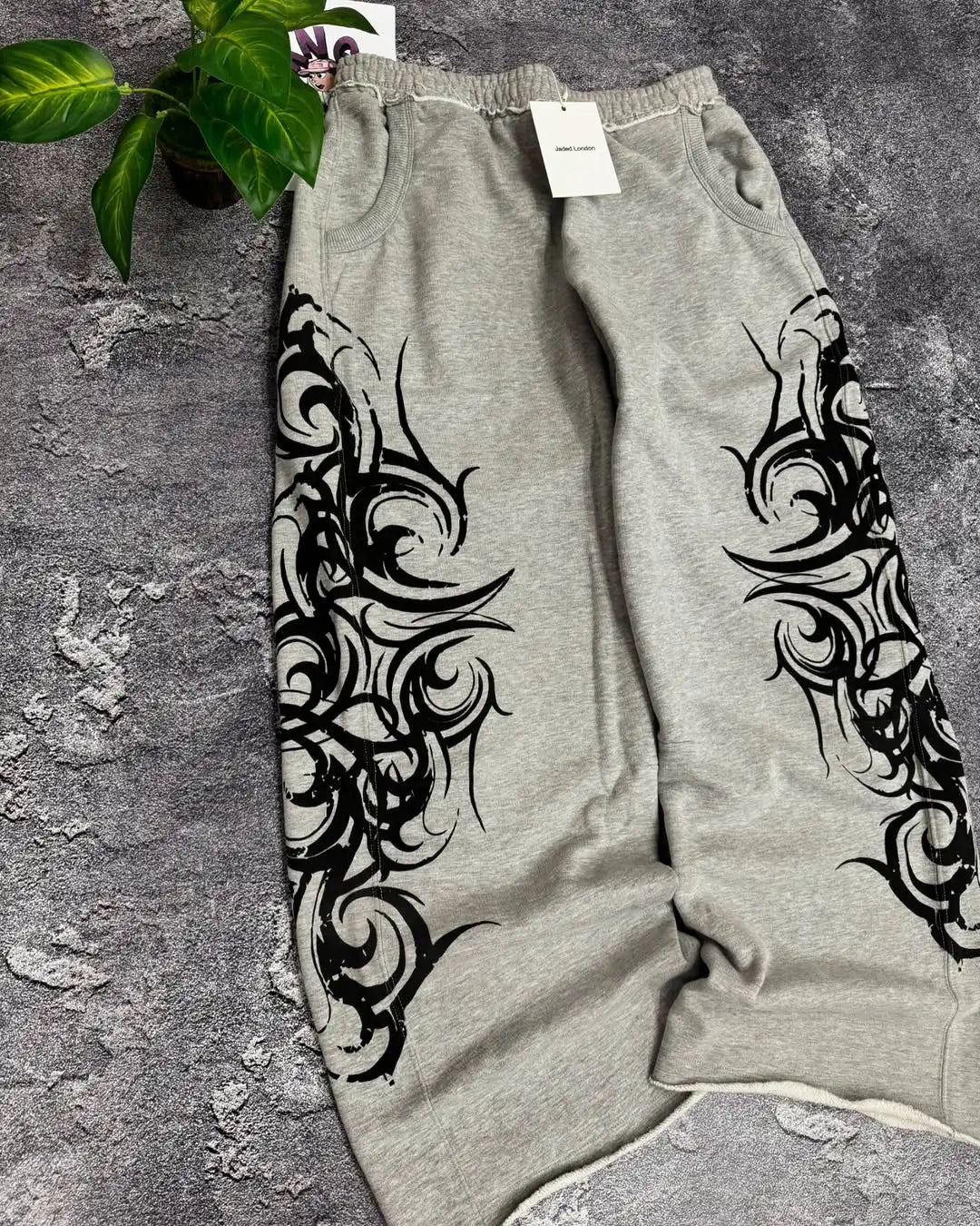 Retro Striped Loose Sweatpants