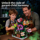 Creative 1266Pcs Carnivorous Plant Manor Building Blocks MOC Man-eating Flower Garden Bricks Home Decoration Toys Children Gift