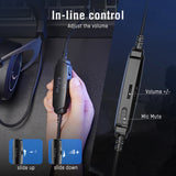 FIFINE Gaming Headpset with Dynamic RGB/MIC/In-line control,Ultra-Soft Memory Foam Ear Pads,for PC PS4 PS5 Xbox Laptops -H3