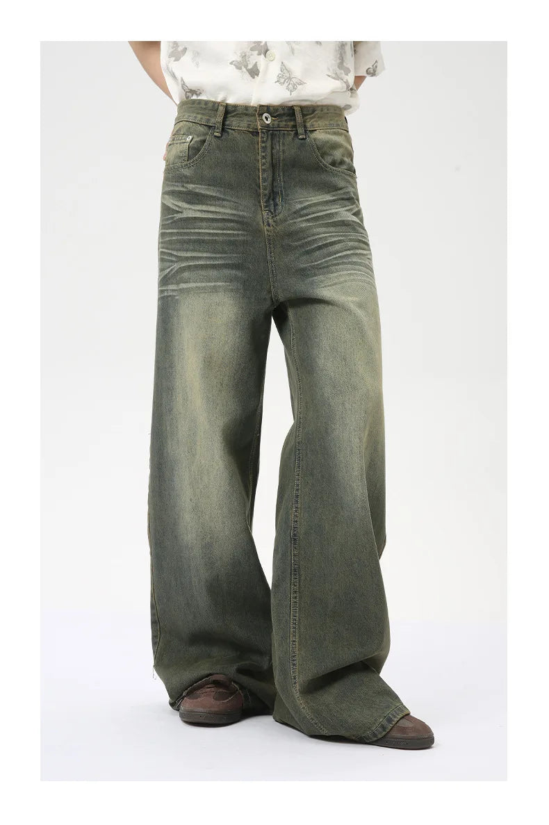 Men's Loose Straight-Leg Denim Jeans & Shorts