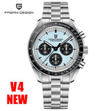 PAGANI DESIGN Meteorite Dial Luxury Quartz Watch For Men Speed Sport Chronograph Waterproof AR Sapphire crystal Wrist watch Men