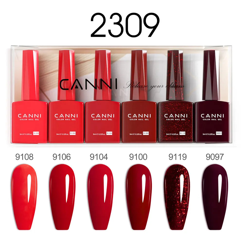 CANNI HEMA-Free Gel Polish Kit | Jelly, Nude & Rubber Base