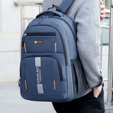 Fashion Minimalist Men’s Rucksack, Lightweight Nylon Backpack with Multiple Storage Slots for School & Weekend Trips