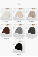 Fluffy Alpaca Wool Beanie | Women's Cozy Knit Winter Hat
