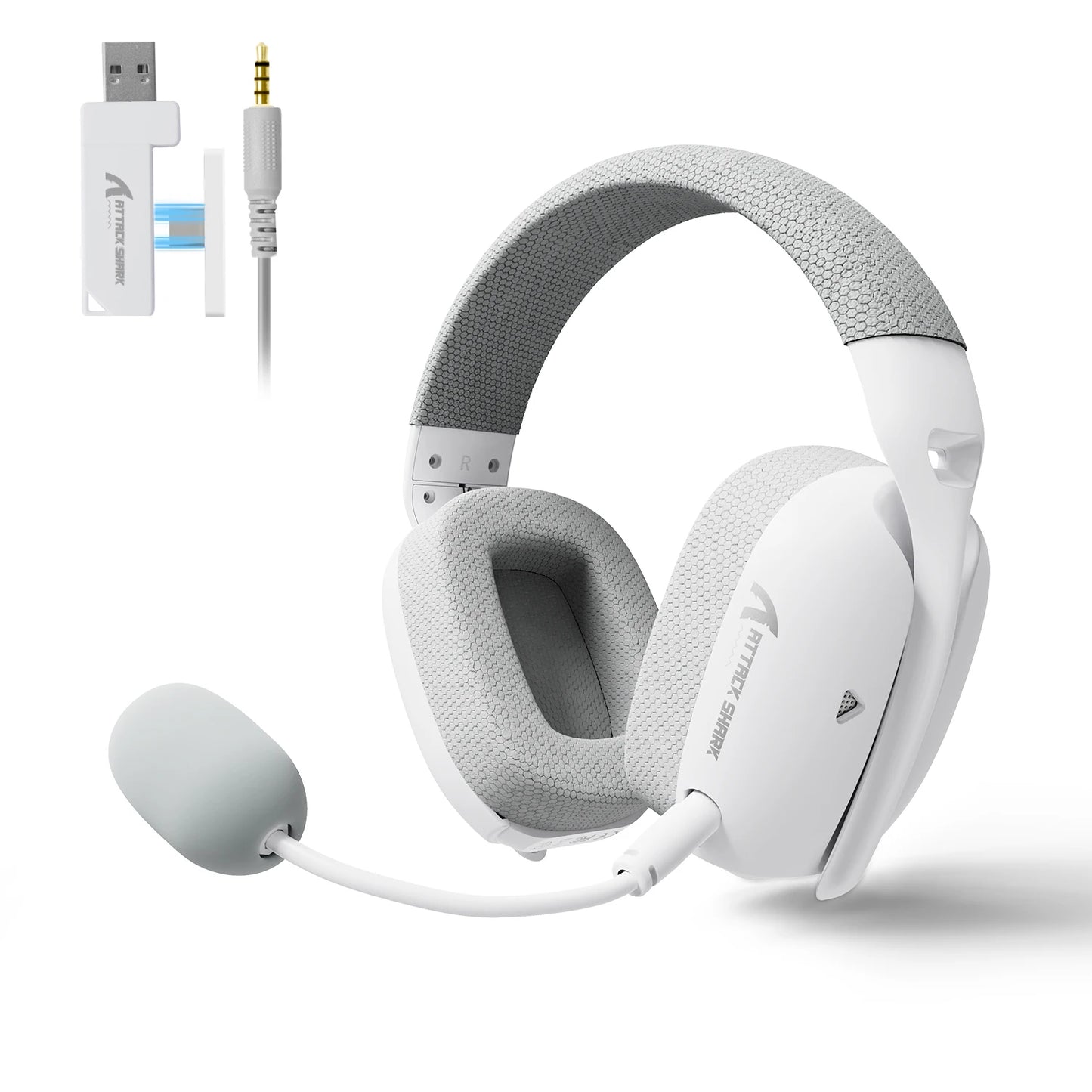 ATTACK SHARK L80PRO Wireless Gaming Headset 2.4G Bluetooth Wired 203g Ultra-Light Dual Mic 40mm Driver Low Latency Headphone