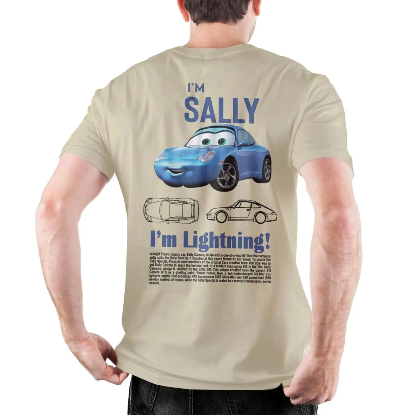 Men Sally I'm Lightning Cars T Shirts Lightning McQueen Graphic Tee