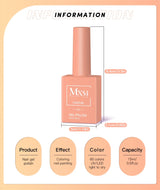 MXSI 60-Color Gel Nail Polish Kit – Glitter UV Set
