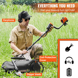 SucceBuy Metal Detector for Adults & Kids 10Inch Waterproof Search Coil + LCD Display 7 Modes Adjustable 41''-52'' Aluminum Stem