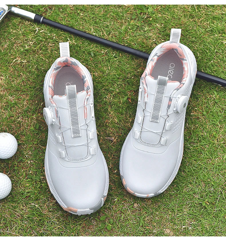 Men's Waterproof Golf Sneakers – Quick-Lacing Professional Golf Shoes
